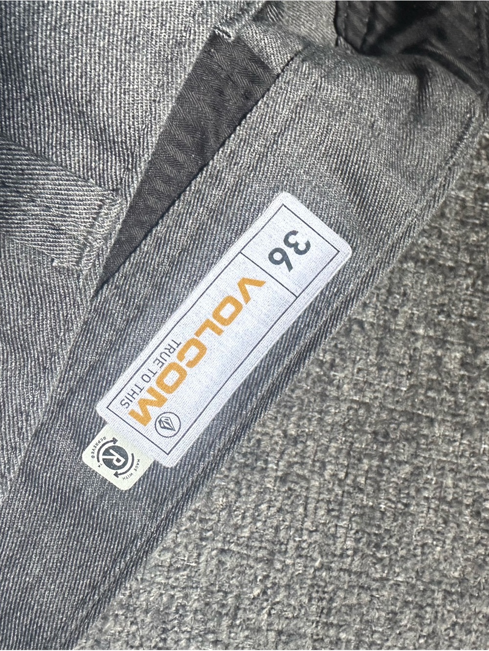 Volcom Men's Gray Chino Pants - Picture 2 of 5